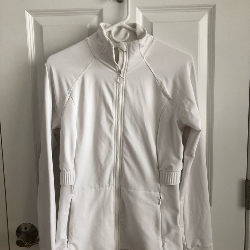 Fabletics White Utility Jacket